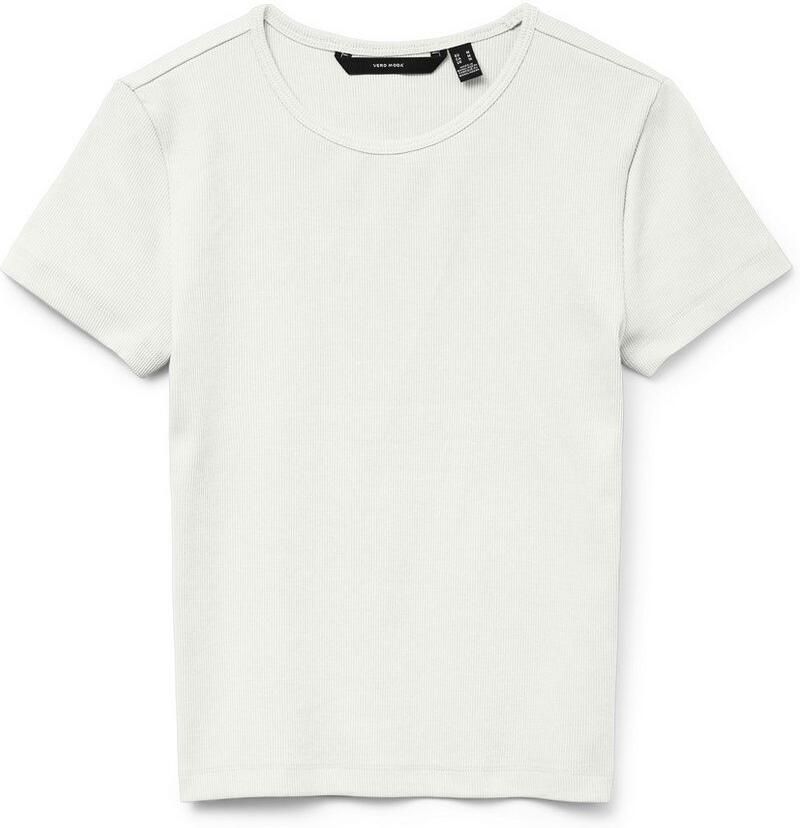 Vero Moda Regular fit T-shirt met geribde look model 'CHLOE' - Foto 2