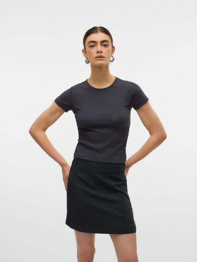 Vero Moda Shirt met ronde hals VMCHLOE SS SHORT TOP JRS NOOS - Foto 6