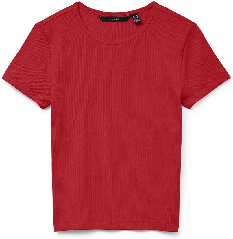 Vero Moda Shirt met ronde hals VMCHLOE SS SHORT TOP JRS NOOS