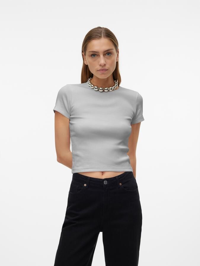 Vero Moda Shirt met ronde hals VMCHLOE SS SHORT TOP JRS NOOS - Foto 6