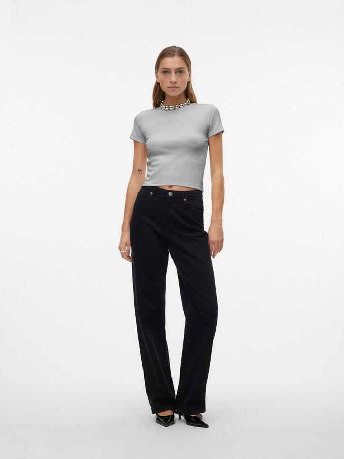 Vero Moda Shirt met ronde hals VMCHLOE SS SHORT TOP JRS NOOS - Foto 3