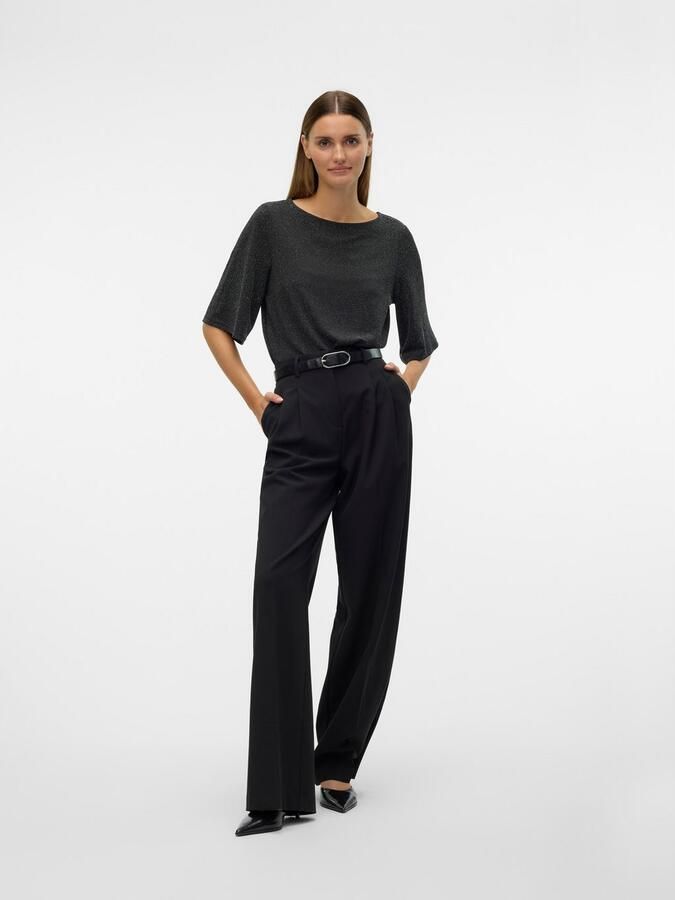 Vero Moda Shirt met ronde hals VMKANVA 2 4 GLITTER TOP JRS - Foto 5