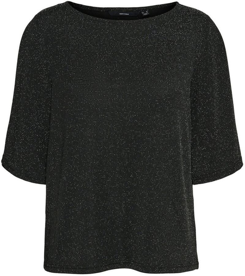 Vero Moda Shirt met ronde hals VMKANVA 2 4 GLITTER TOP JRS