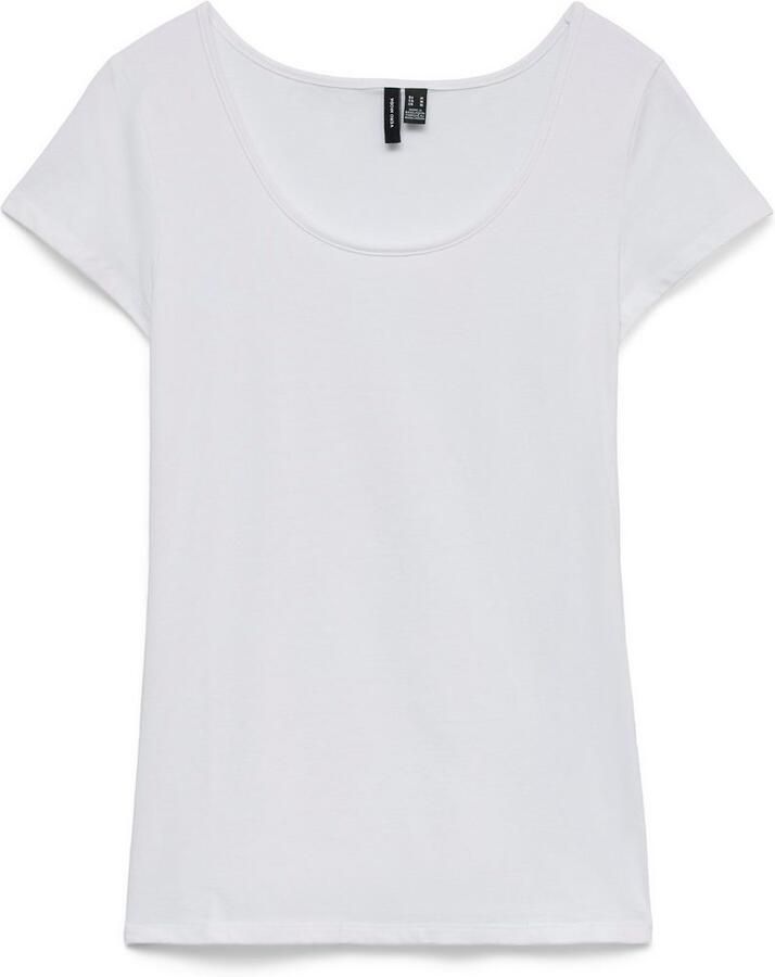 Vero Moda Shirt met ronde hals VMMAXI MY SOFT SS U-NECK - Foto 4