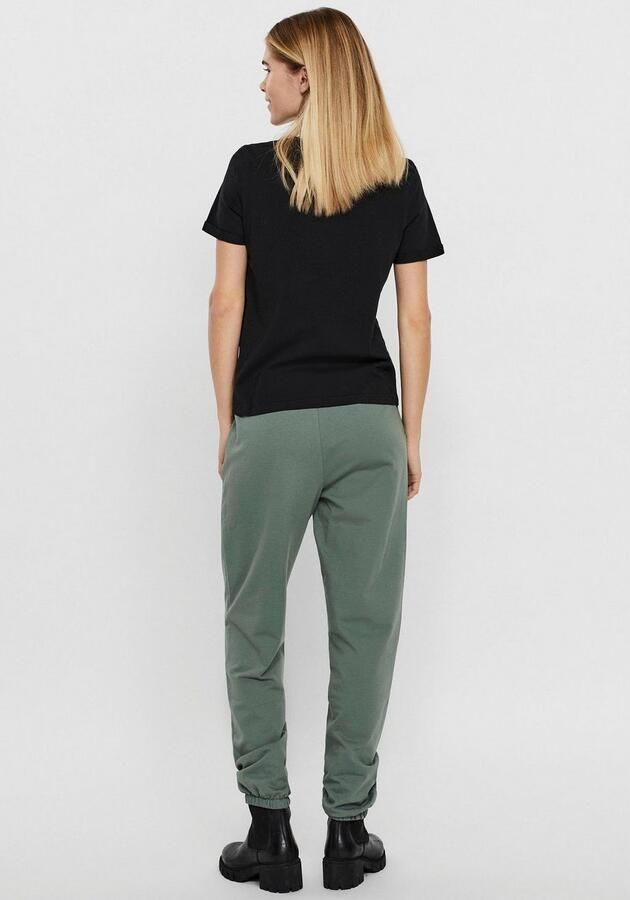 Vero Moda Echte Mode Katoenen T-Shirt Zwart Dames - Foto 3