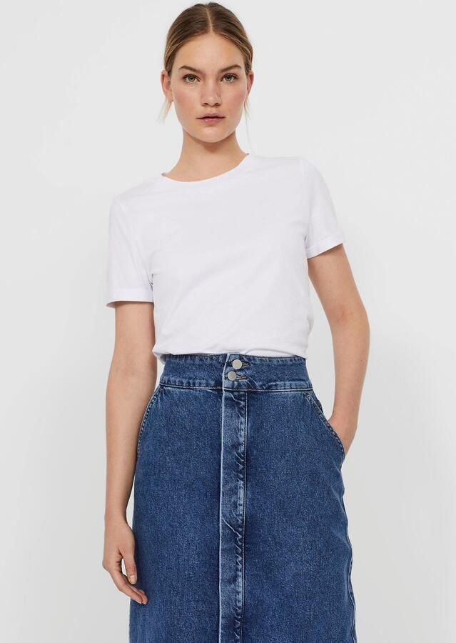 Vero Moda Kort Mouw T-Shirt 10243889 White Dames - Foto 6
