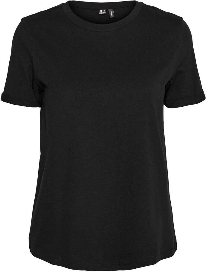 Vero Moda Echte Mode Katoenen T-Shirt Zwart Dames
