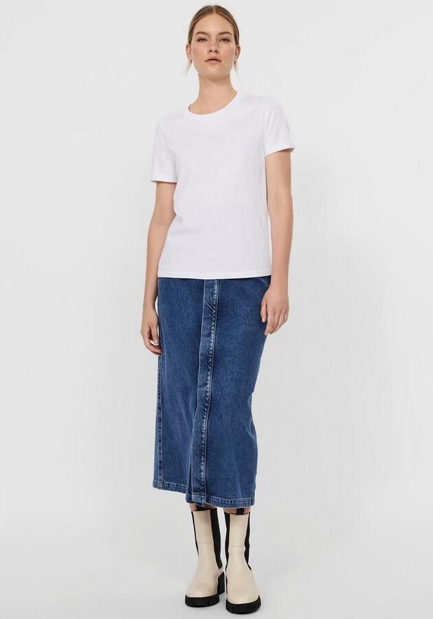 Vero Moda Kort Mouw T-Shirt 10243889 White Dames - Foto 4