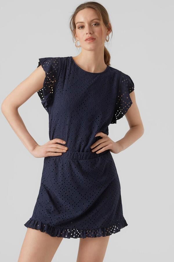 Vero Moda Shirt met ronde hals VMTASSA SL FRILL TOP NOOS - Foto 5