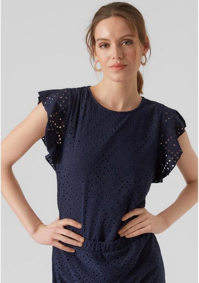 Vero Moda Shirt met ronde hals VMTASSA SL FRILL TOP NOOS - Foto 2