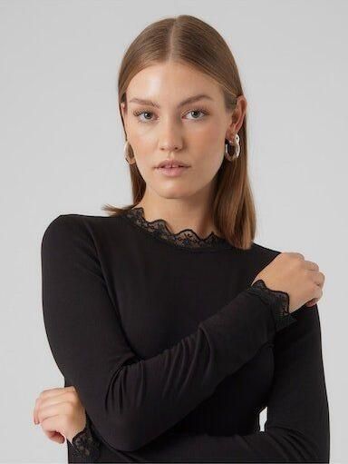 Vero Moda Shirt met staande kraag VMROSA LS HIGHNECK TOP JRS NOOS - Foto 5
