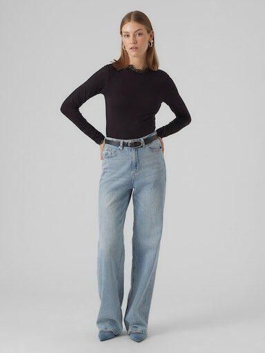 Vero Moda Shirt met staande kraag VMROSA LS HIGHNECK TOP JRS NOOS - Foto 4