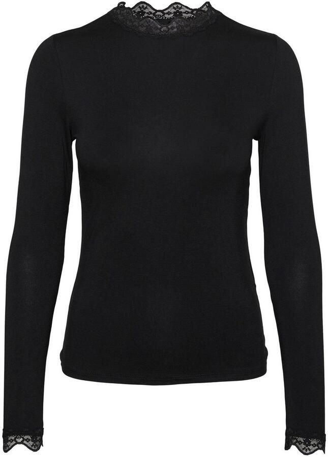 Vero Moda Shirt met staande kraag VMROSA LS HIGHNECK TOP JRS NOOS - Foto 3