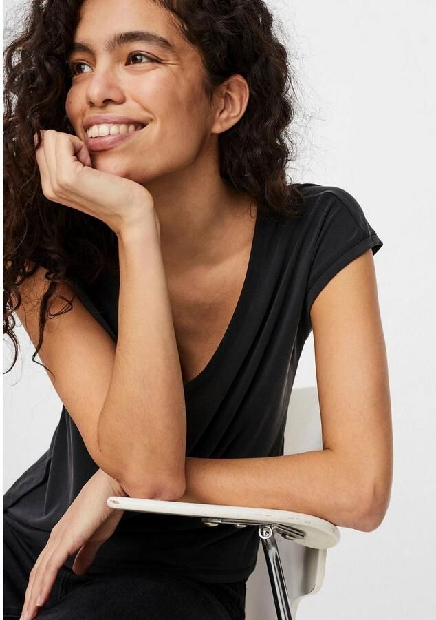 Vero Moda 10247666 Kort Mouw T-Shirt Black Dames - Foto 6