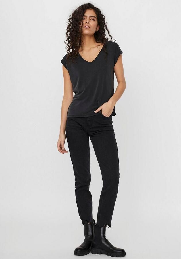 Vero Moda 10247666 Kort Mouw T-Shirt Black Dames - Foto 8