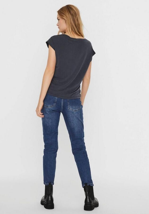 Vero Moda Shirt met V-hals VMFILLI SS V-NECK TEE GA NOOS in een materialenmix met tencel™ modal - Foto 4