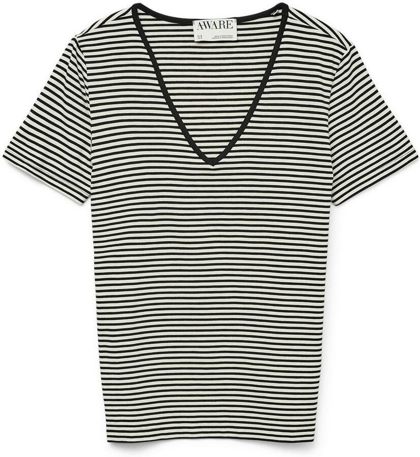 Vero Moda Shirt met V-hals VMPEPPER SS V-NECK T-SHIRT VMA NOOS