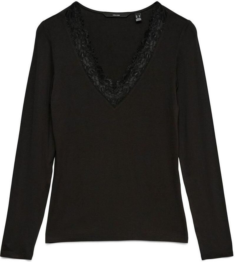 Vero Moda Regular fit shirt met lange mouwen van viscosemix model 'ROSA'