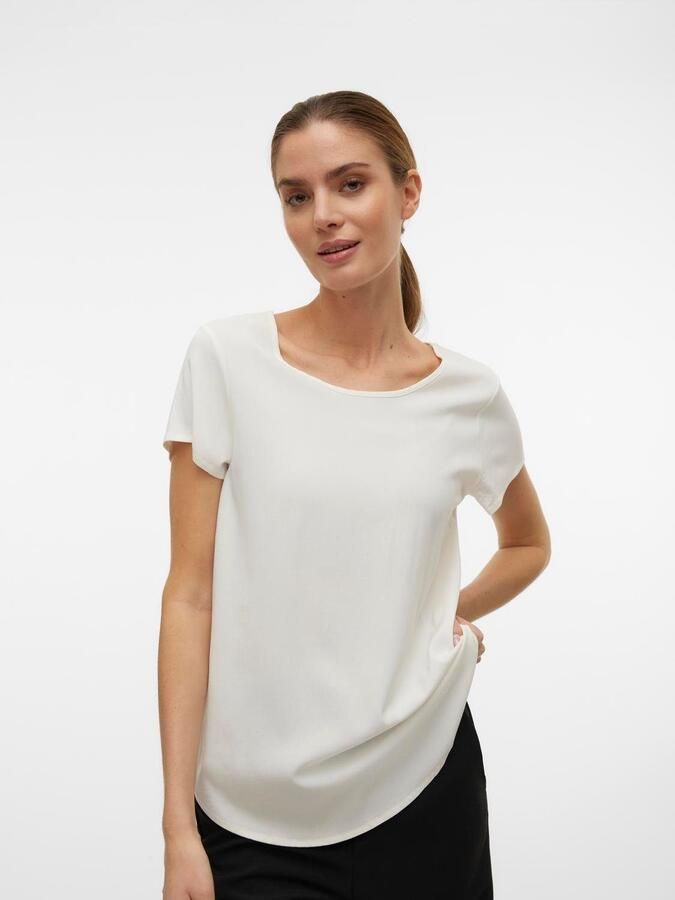 Vero Moda T-shirt met afgeronde zoom model 'BELLA' - Foto 6