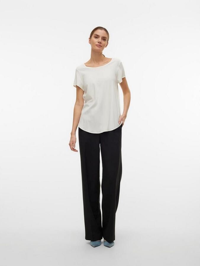 Vero Moda T-shirt met afgeronde zoom model 'BELLA' - Foto 4