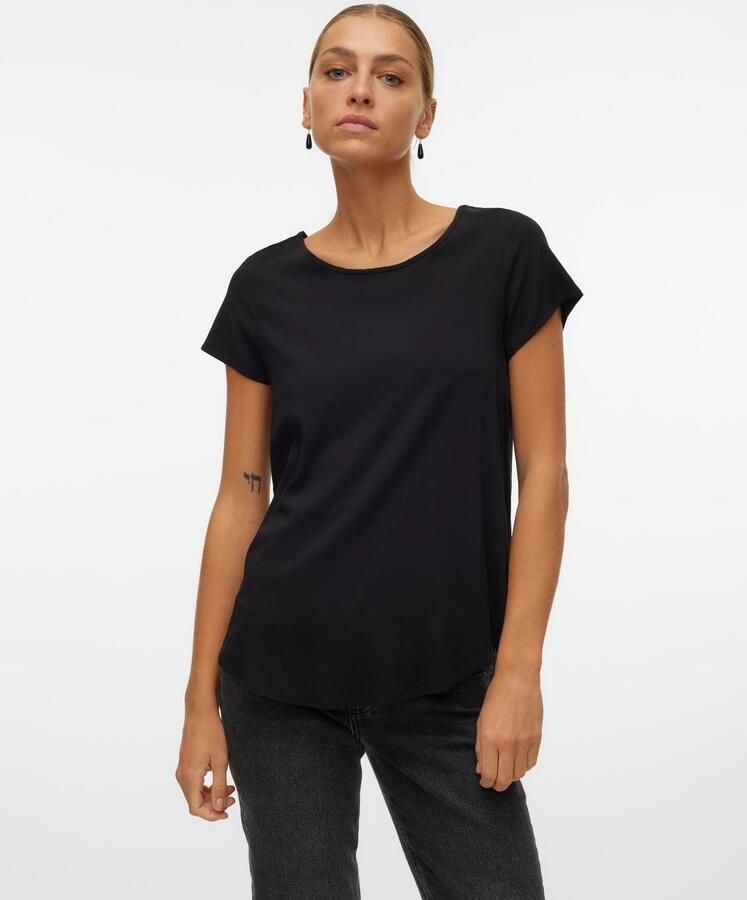 Vero Moda T-shirt met afgeronde zoom model 'BELLA' - Foto 6