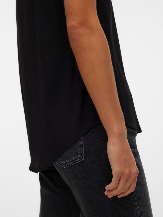 Vero Moda T-shirt met afgeronde zoom model 'BELLA' - Foto 4