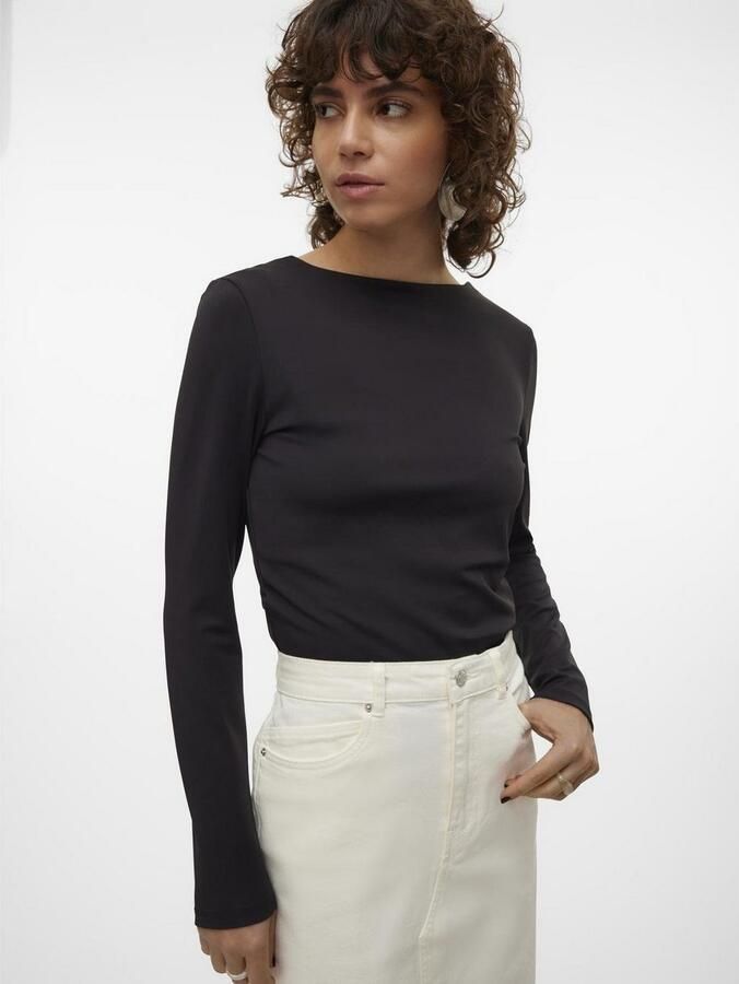 Vero Moda Shirt VMMILLION LS SQUARE TOP 2-WAY JRS - Foto 3