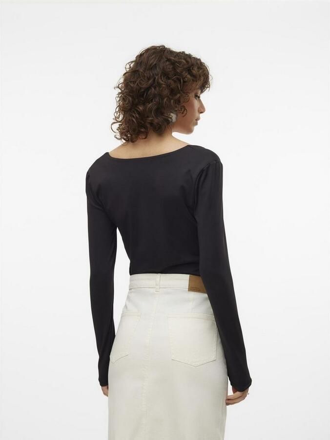 Vero Moda Shirt VMMILLION LS SQUARE TOP 2-WAY JRS - Foto 4