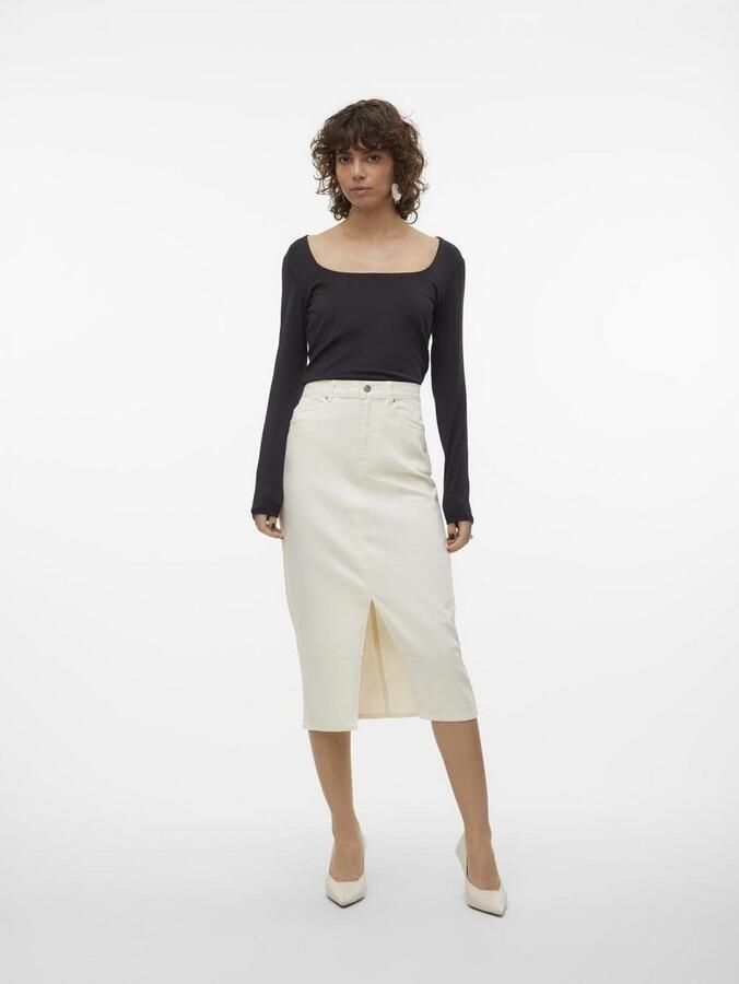 Vero Moda Shirt VMMILLION LS SQUARE TOP 2-WAY JRS - Foto 5