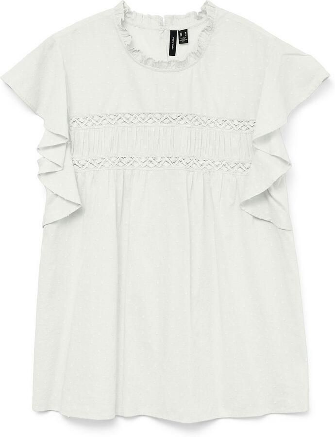 Vero Moda Regular fit blousetop van puur katoen model 'TRINE' - Foto 2