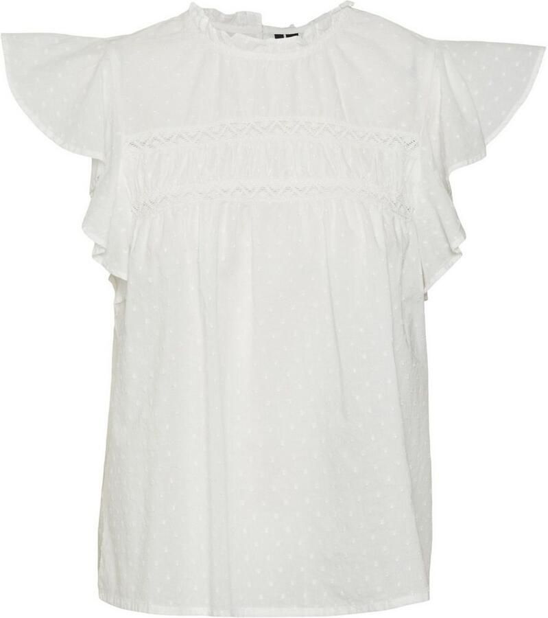 Vero Moda Regular fit blousetop van puur katoen model 'TRINE'