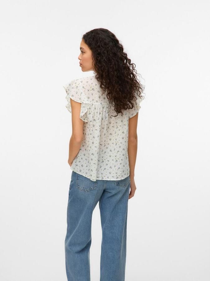 Vero Moda Shirt VMTRINE SL LACE TOP WVN NOOS - Foto 4