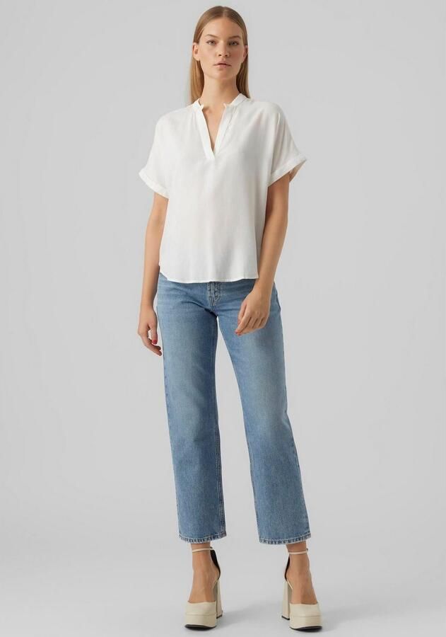 Vero Moda Beauty Korte Mouw Top Sneeuwwit White Dames - Foto 4