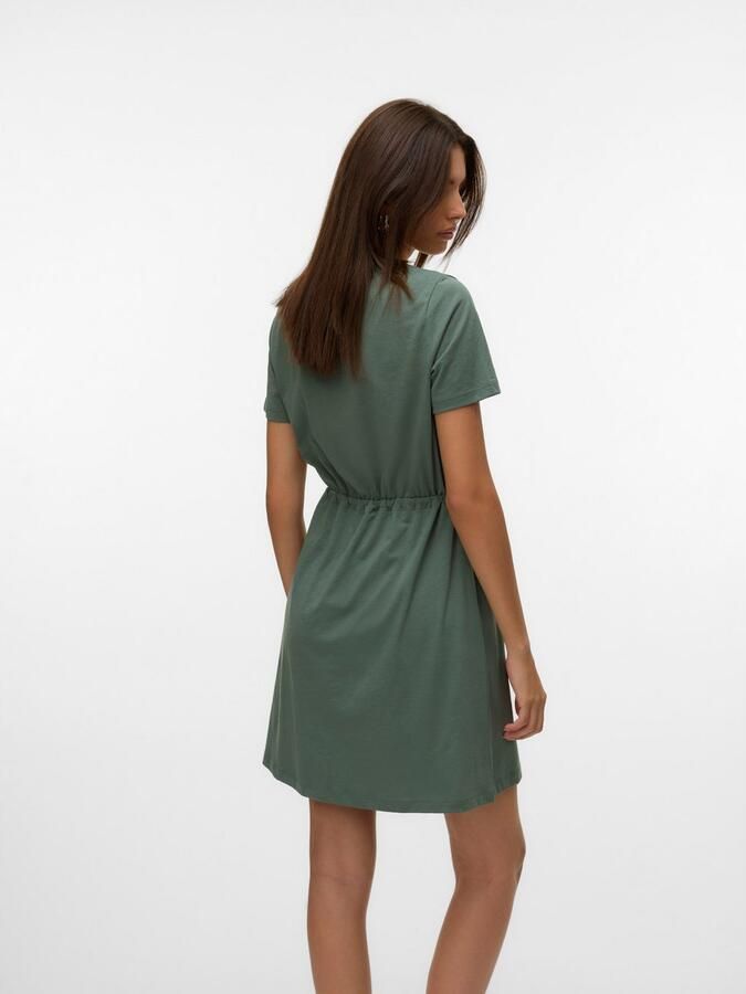 Vero Moda Shirtjurk VMLUNA SS SHORT STRING DRESS JRS NOOS - Foto 4