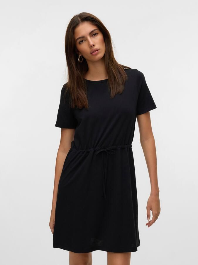 Vero Moda Shirtjurk VMLUNA SS SHORT STRING DRESS JRS NOOS - Foto 6