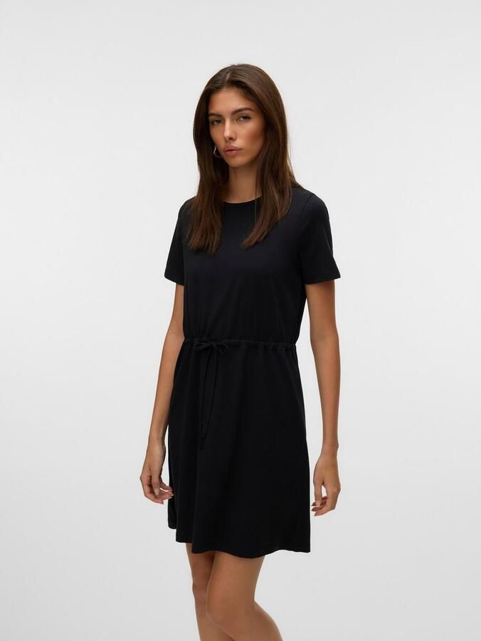 Vero Moda Shirtjurk VMLUNA SS SHORT STRING DRESS JRS NOOS - Foto 2