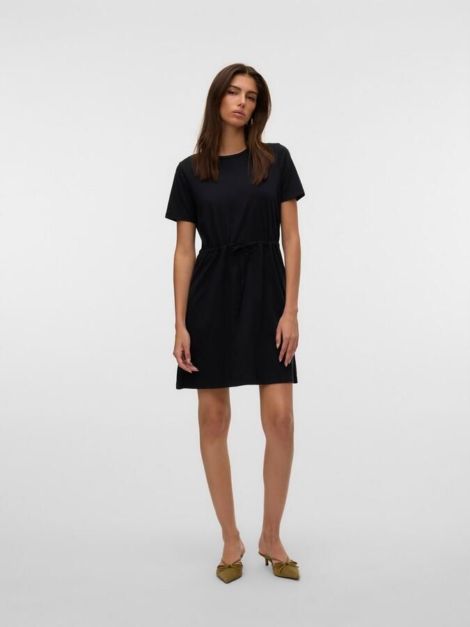 Vero Moda Shirtjurk VMLUNA SS SHORT STRING DRESS JRS NOOS - Foto 4