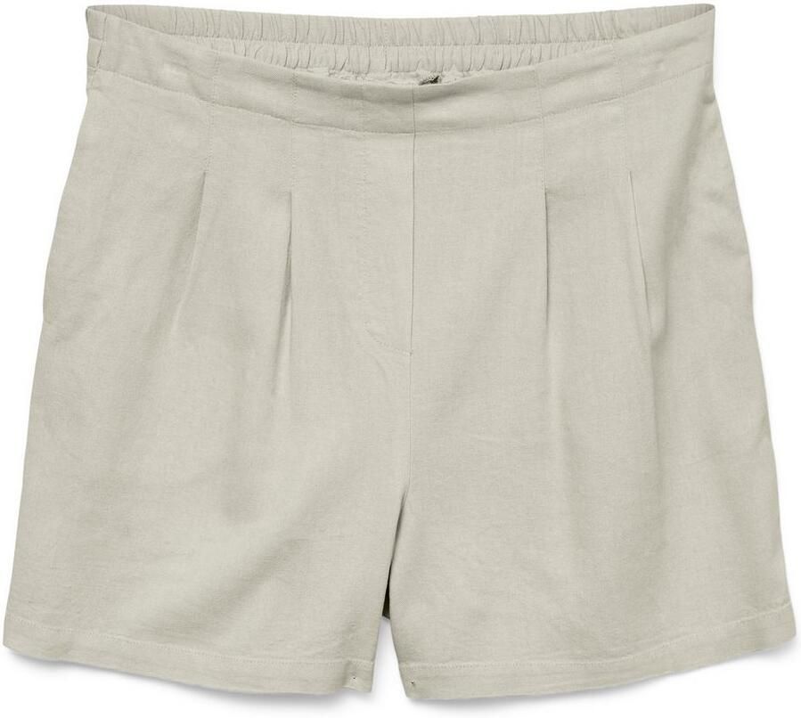 Vero Moda Regular fit korte broek van een mix van viscose en linnen model 'JESMILO'