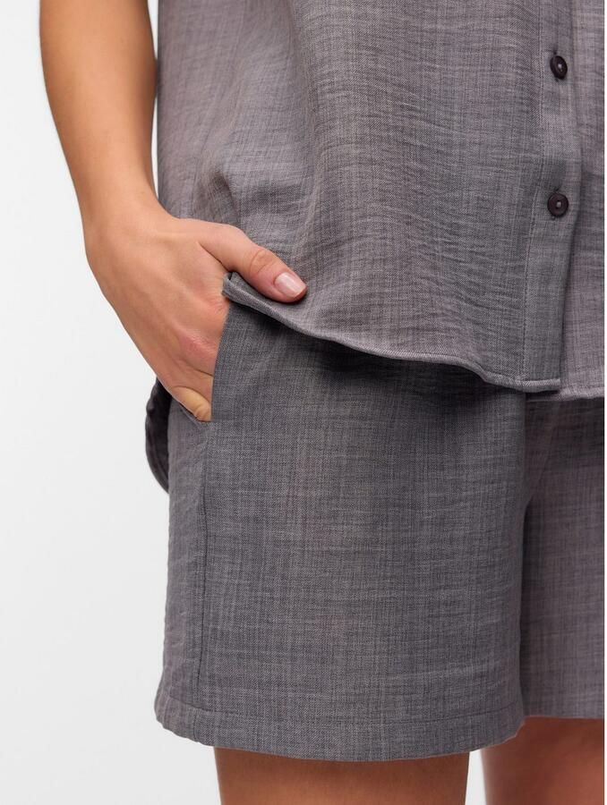 VERO MODA regular waist casual short antraciet - Foto 2