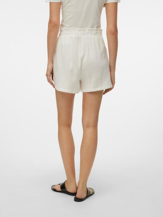 Vero Moda Korte high waist broek met structuurmotief model 'NATALI' - Foto 3