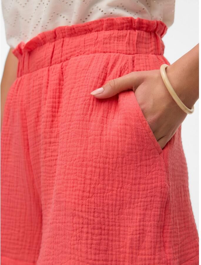 Vero Moda Loose fit korte broek van katoen model 'NATALI'