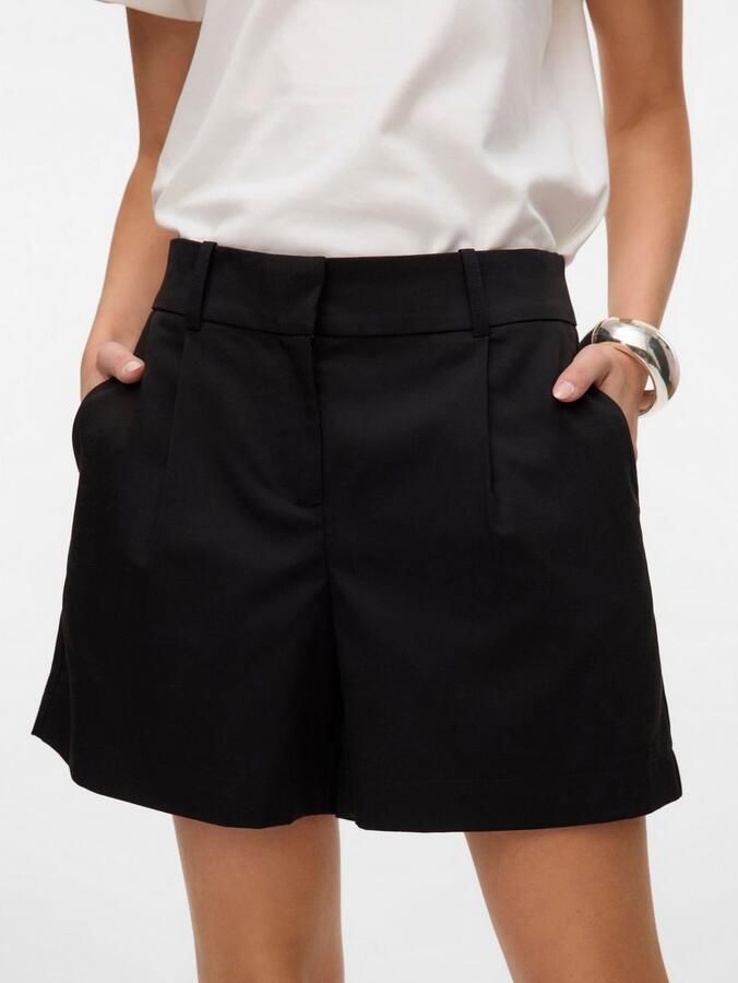 Vero Moda Relaxed fit korte broek met viscose model 'NILA' - Foto 2