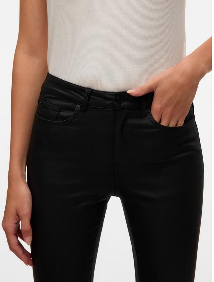 Vero Moda Skinny fit jeans VMFLASH MR SKINNY COATED PANTS NOOS