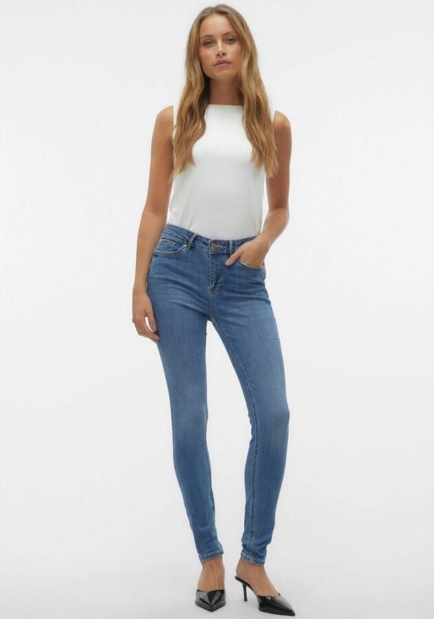 Vero Moda Skinny fit jeans VMFLASH MR SKINNY JEANS LI347 NOOS - Foto 7