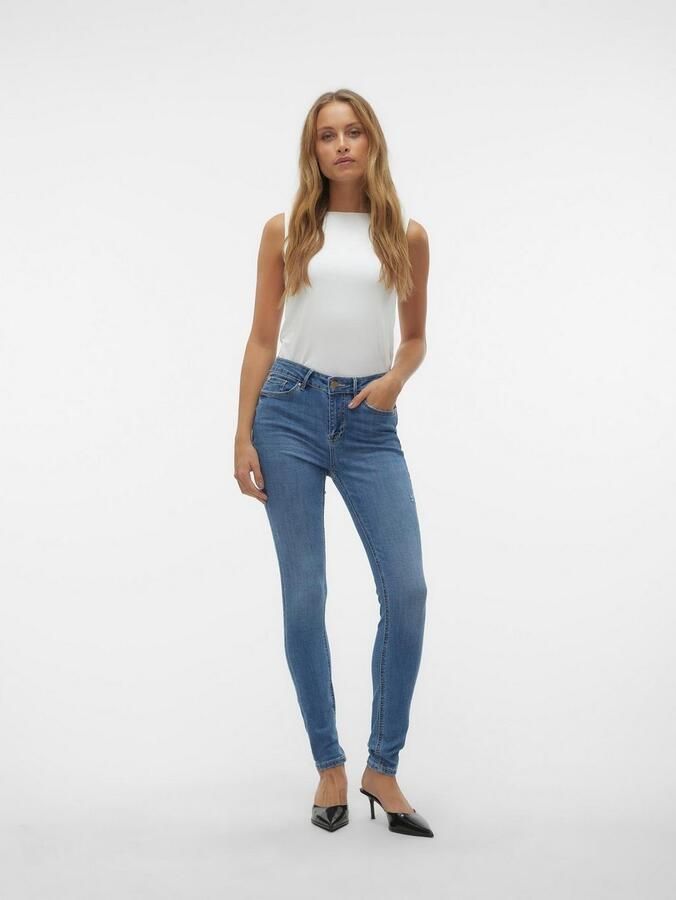 Vero Moda Skinny fit jeans VMFLASH MR SKINNY JEANS LI347 NOOS - Foto 5