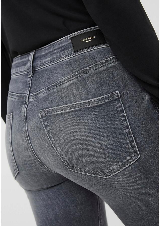 VERO MODA slim fit jeans VMLUX met katoen medium grey denim - Foto 3