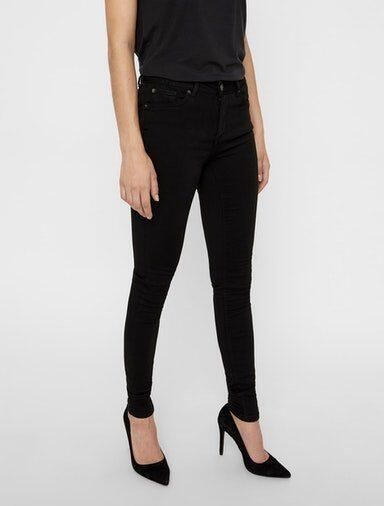 Vero Moda Vmlux NW Super S Jeans Ba037 Noos G: Zwart | Freewear Zwart Black Dames - Foto 2