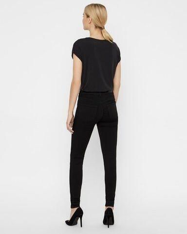 Vero Moda Vmlux NW Super S Jeans Ba037 Noos G: Zwart | Freewear Zwart Black Dames - Foto 8
