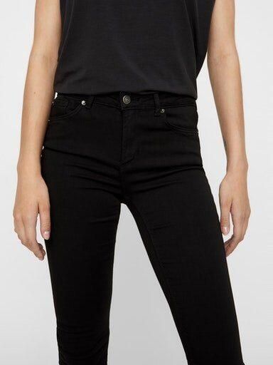 Vero Moda Vmlux NW Super S Jeans Ba037 Noos G: Zwart | Freewear Zwart Black Dames - Foto 6