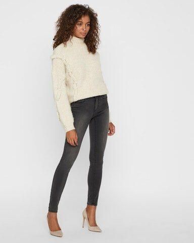 Vero Moda Skinny fit jeans VMTANYA MR S PIPING JEANS VI207 GA NOOS - Foto 7